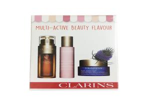 法国 Clarins 娇韵诗 双萃精华限量版套装 精华50ml+乳液50ml+晚霜50ml