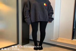 GIVENCHY 纪梵希同款 连体袜 1200D 黑色